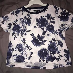 Forever 21 baseball tee crop top